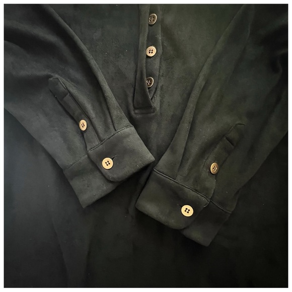 Gretchen Scott Women’s Black Faux Suede Dress Size Small - Picture 12 of 15